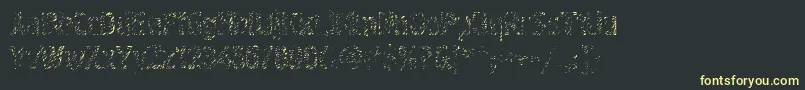 Graffiti4ctt Font – Yellow Fonts on Black Background