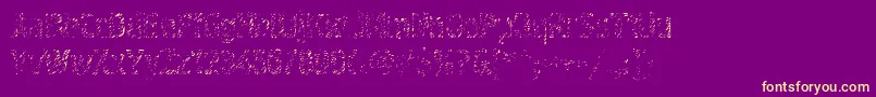 Graffiti4ctt-Schriftart – Gelbe Schriften auf violettem Hintergrund
