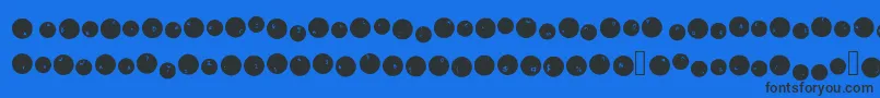 Sinkholes Font – Black Fonts on Blue Background