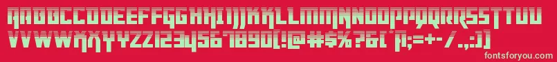 Dangerflighthalf Font – Green Fonts on Red Background