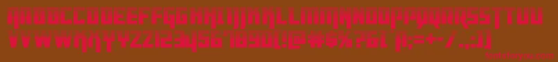 Dangerflighthalf Font – Red Fonts on Brown Background