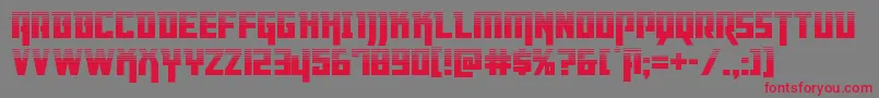 Dangerflighthalf-Schriftart – Rote Schriften auf grauem Hintergrund