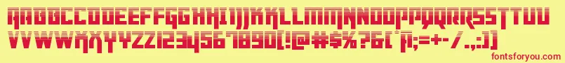 Dangerflighthalf Font – Red Fonts on Yellow Background