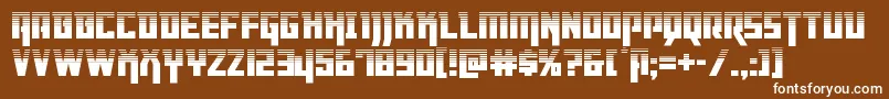 Dangerflighthalf Font – White Fonts on Brown Background