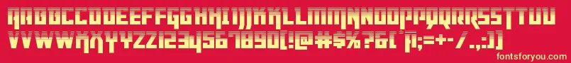 Dangerflighthalf Font – Yellow Fonts on Red Background