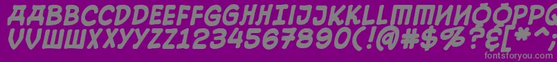 10cesb Font – Gray Fonts on Purple Background