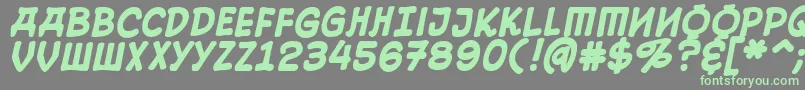 10cesb Font – Green Fonts on Gray Background