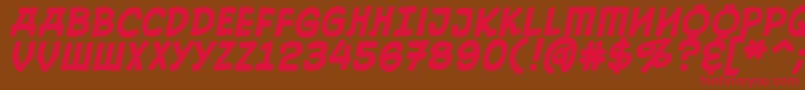 10cesb Font – Red Fonts on Brown Background