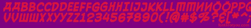 fuente 10cesb – Fuentes Rojas Sobre Fondo Morado