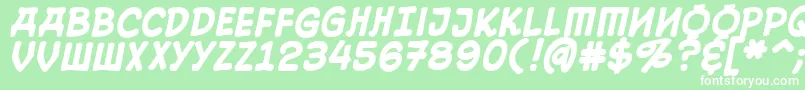 10cesb Font – White Fonts on Green Background
