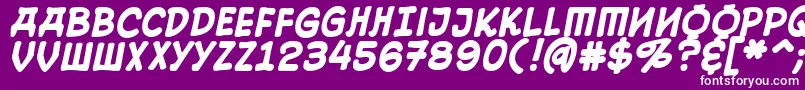10cesb Font – White Fonts on Purple Background