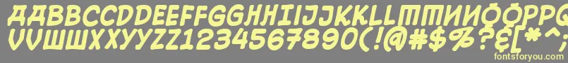 10cesb Font – Yellow Fonts on Gray Background
