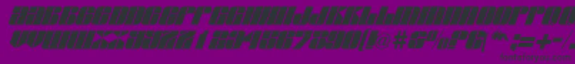 FlagstaffRegular Font – Black Fonts on Purple Background