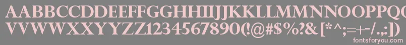 TitleWaveRegular Font – Pink Fonts on Gray Background