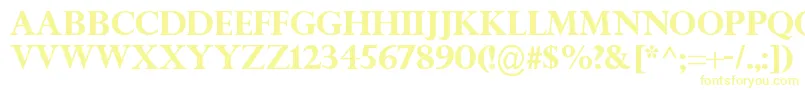 TitleWaveRegular-Schriftart – Gelbe Schriften