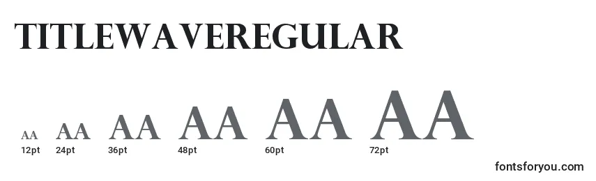 TitleWaveRegular Font Sizes
