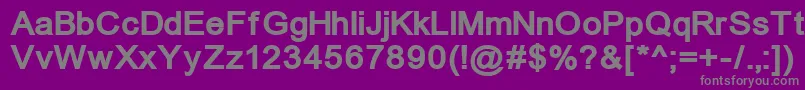 Czcionka ErUnivers1251Bold – szare czcionki na fioletowym tle