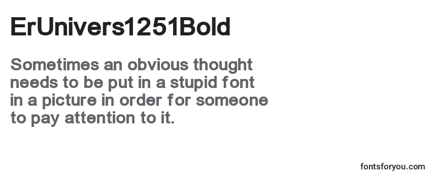 Review of the ErUnivers1251Bold Font