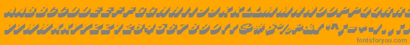 フォントBusterd – オレンジの背景に灰色の文字