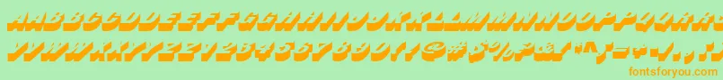 Busterd Font – Orange Fonts on Green Background