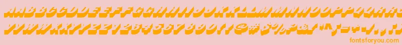 Busterd Font – Orange Fonts on Pink Background