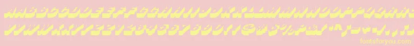 Busterd Font – Yellow Fonts on Pink Background