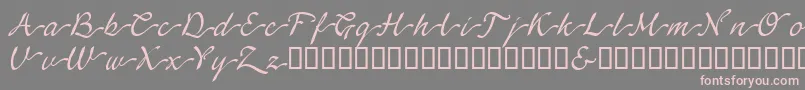 LinotypeagogoSwashone Font – Pink Fonts on Gray Background