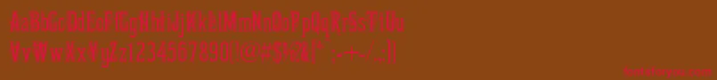 MartaDecorTwo Font – Red Fonts on Brown Background