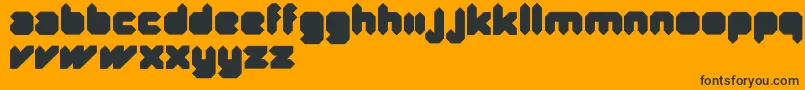 QuadBlack Font – Black Fonts on Orange Background