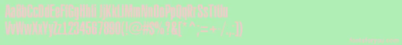 ARubricaxtcn Font – Pink Fonts on Green Background