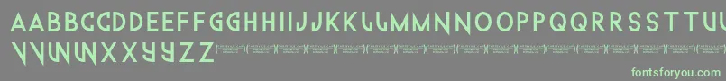 Technowanker Font – Green Fonts on Gray Background