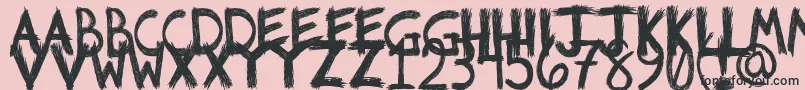 Riotfont1 Font – Black Fonts on Pink Background