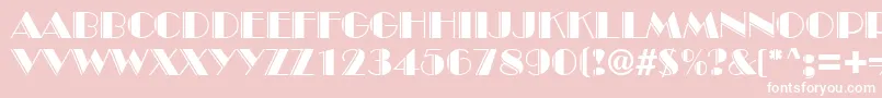 BroadwayengravedRegularDb Font – White Fonts on Pink Background