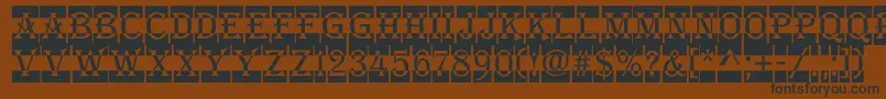 AAlgeriusnrdccm Font – Black Fonts on Brown Background