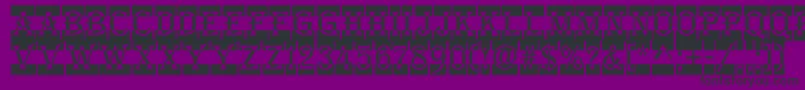 フォントAAlgeriusnrdccm – 紫の背景に黒い文字