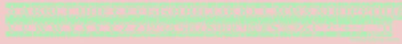 AAlgeriusnrdccm Font – Green Fonts on Pink Background