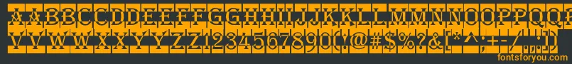 AAlgeriusnrdccm Font – Orange Fonts on Black Background