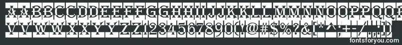 Шрифт AAlgeriusnrdccm – белые шрифты на чёрном фоне