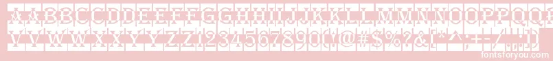 AAlgeriusnrdccm Font – White Fonts on Pink Background