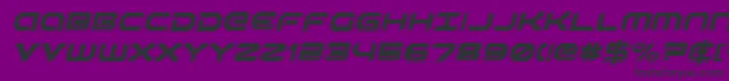 RobotaurAcademyItalic Font – Black Fonts on Purple Background