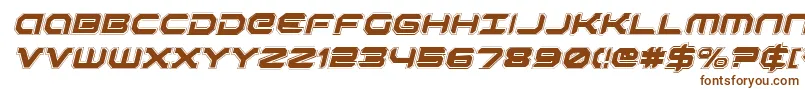 RobotaurAcademyItalic Font – Brown Fonts on White Background