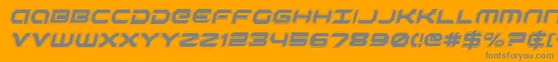 RobotaurAcademyItalic Font – Gray Fonts on Orange Background