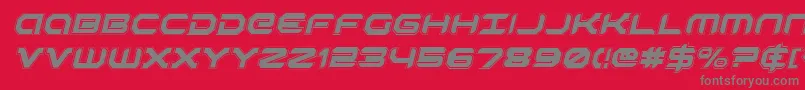 RobotaurAcademyItalic Font – Gray Fonts on Red Background