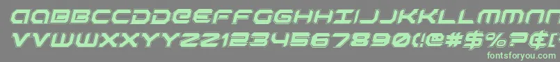 Шрифт RobotaurAcademyItalic – зелёные шрифты на сером фоне