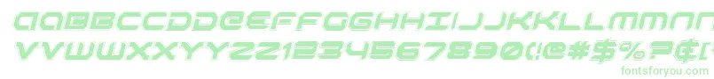 RobotaurAcademyItalic Font – Green Fonts on White Background