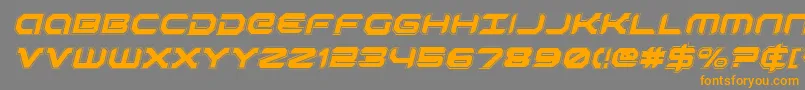 RobotaurAcademyItalic Font – Orange Fonts on Gray Background