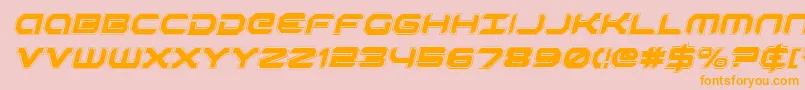 RobotaurAcademyItalic Font – Orange Fonts on Pink Background