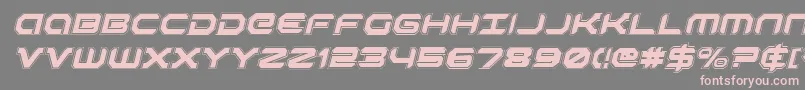 Шрифт RobotaurAcademyItalic – розовые шрифты на сером фоне