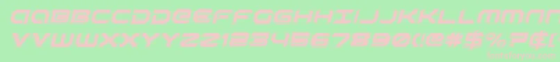 Шрифт RobotaurAcademyItalic – розовые шрифты на зелёном фоне