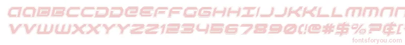 Шрифт RobotaurAcademyItalic – розовые шрифты на белом фоне